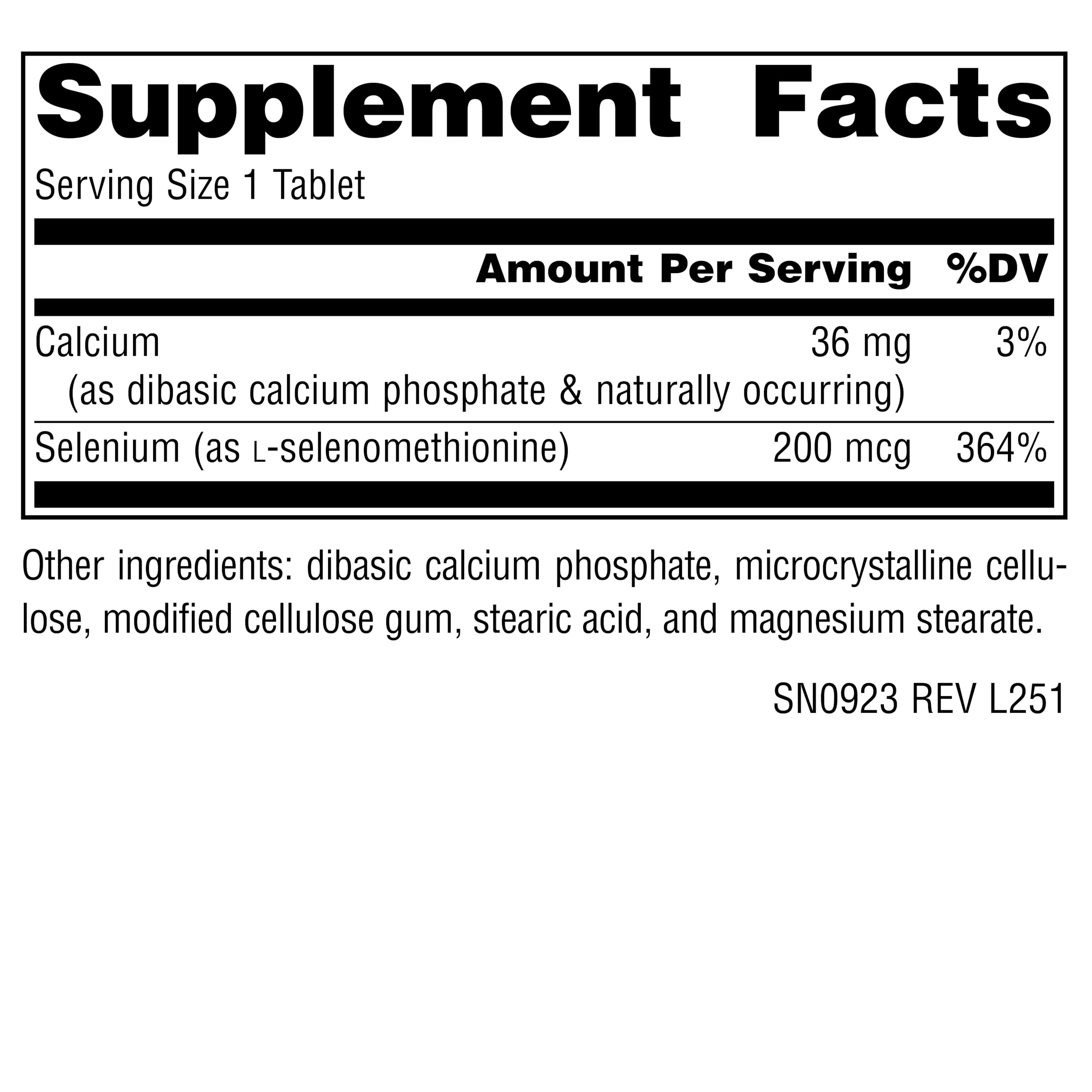Source Naturals Yeast Free Selenium, 200 mcg - 120 Vegan Tablets — Amazon image 2