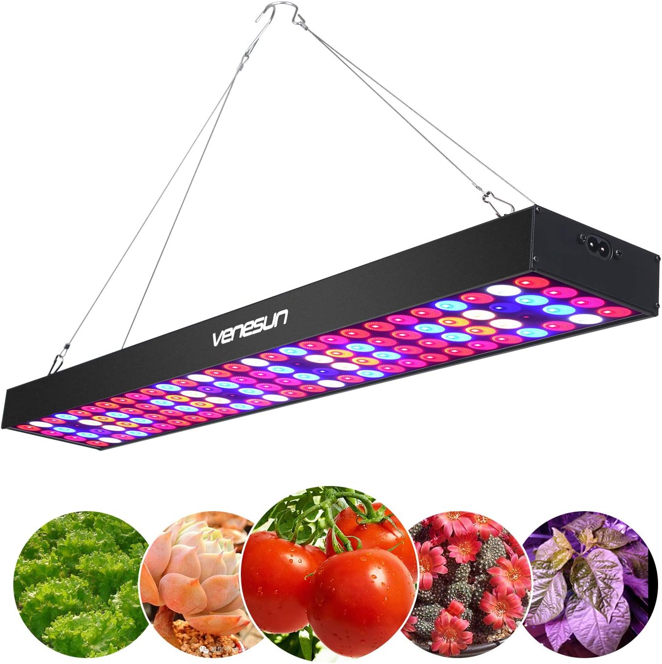 100W LED Grow Light, Venesun Upgraded 24.8inch Long Full Spectrum LED Grow Lamps for Indoor Plants Growing