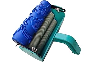 7 Inch Decorative Patterned Paint Roller with Painting Machine for Home Wall Decoration