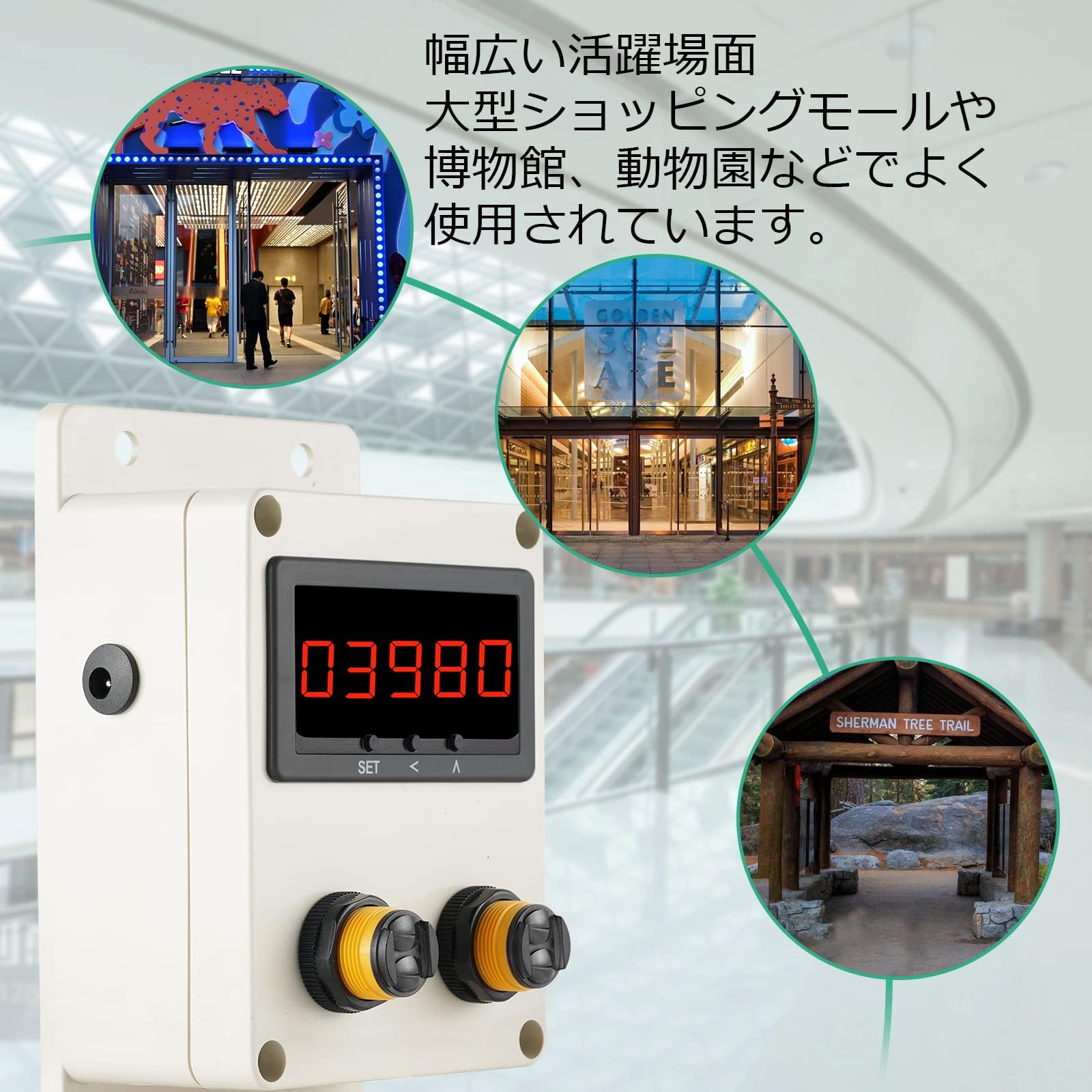 Amazon | JIAWANSHUN ビジターカウンター 通過人数自動カウンター 0