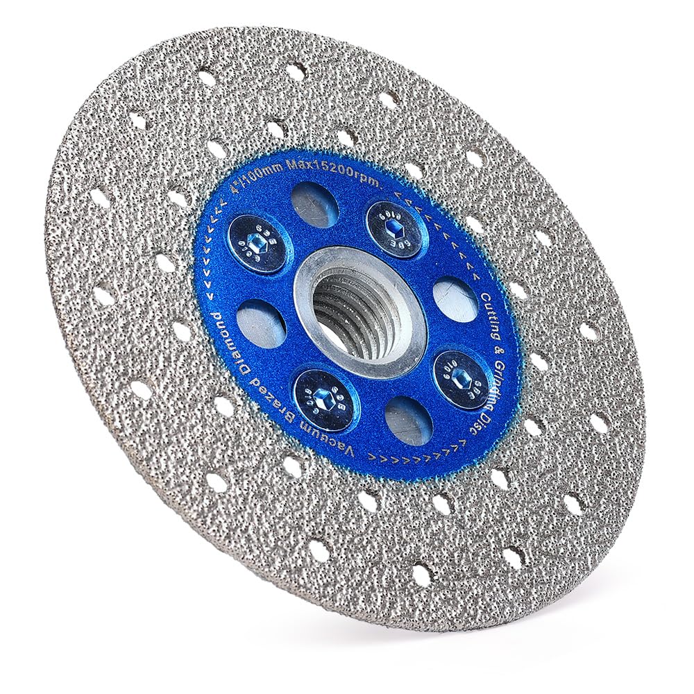 Hoja soldada de diamante de 4 pulgadas para amoladora angular