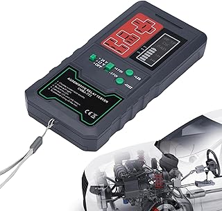 Automotive Relay Tester, Vehicle Circuit Tester with LED Screen, Circuit Test Equipment, 4 pin/ 5pin Auto Relay Tool Kit with Large Capacity Battery