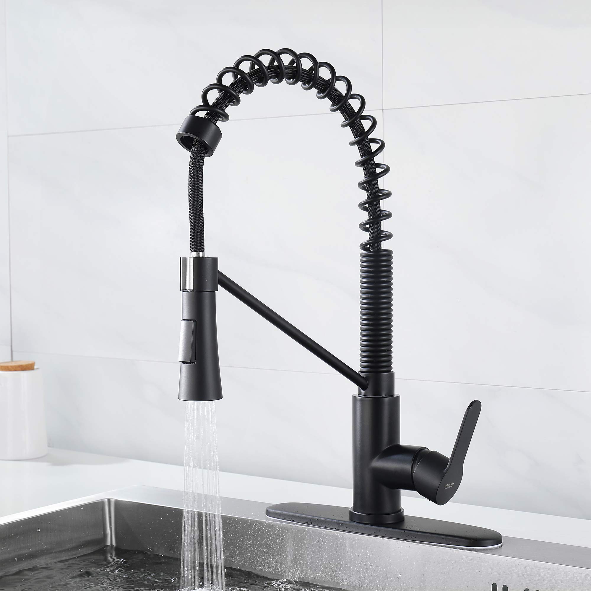 Amazing Force Touchless Kitchen Faucet with 2 Modes Pull Down Sprayer, Single Handle Automatic Motion Sensor Kitchen Sink Faucet with Fingerprints Resistant, Chrome 1.8 GPM