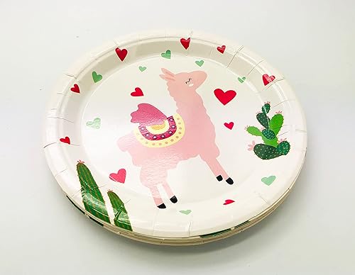 Miniatura 6 de Platos desechables de 7 pulgadas, 50 platos de papel, platos de vajilla, platos de suministros para fiesta de cumpleaños, baby shower, boda, fiesta