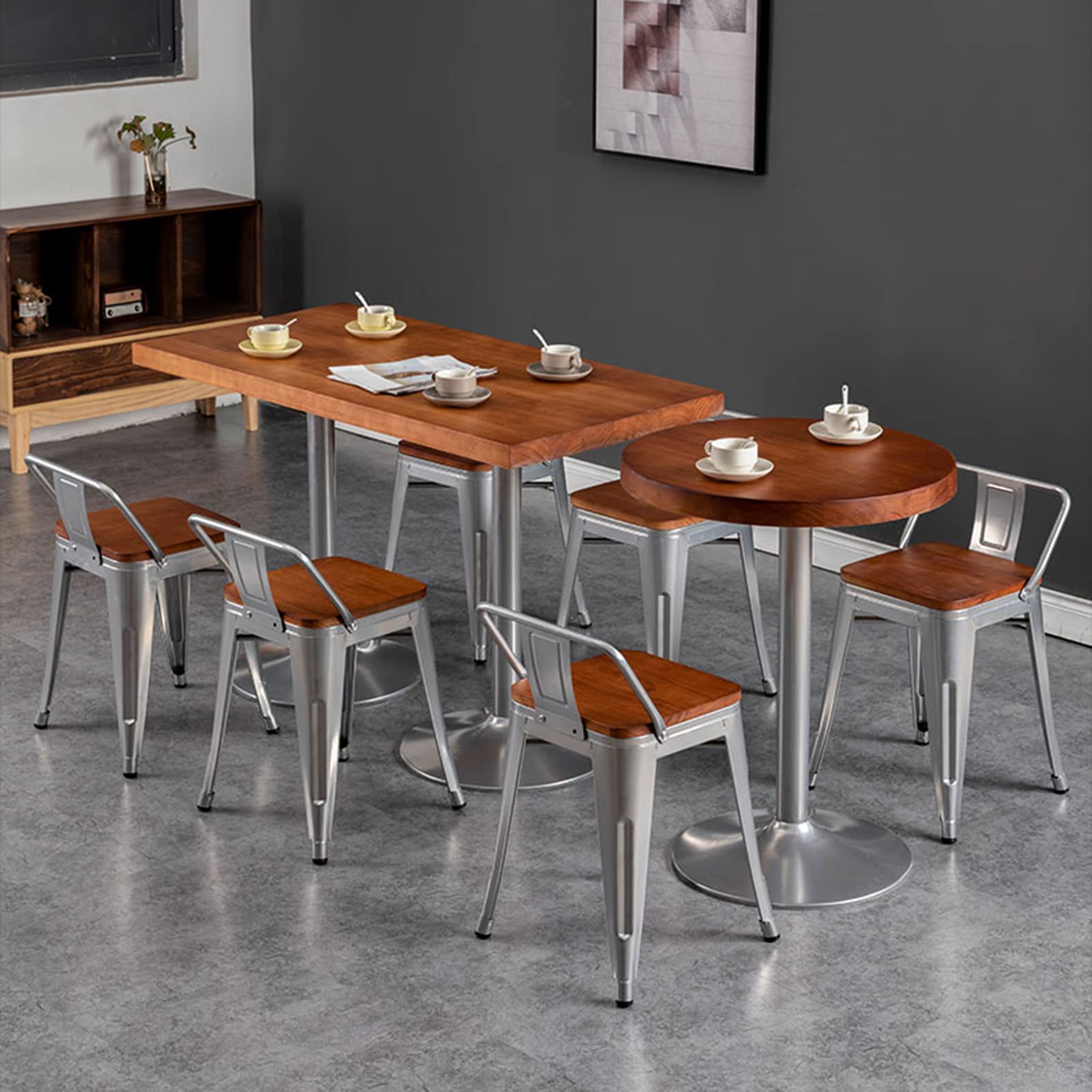 Amazon.co.jp: レトロバースツールホームレストランカフェダイニング