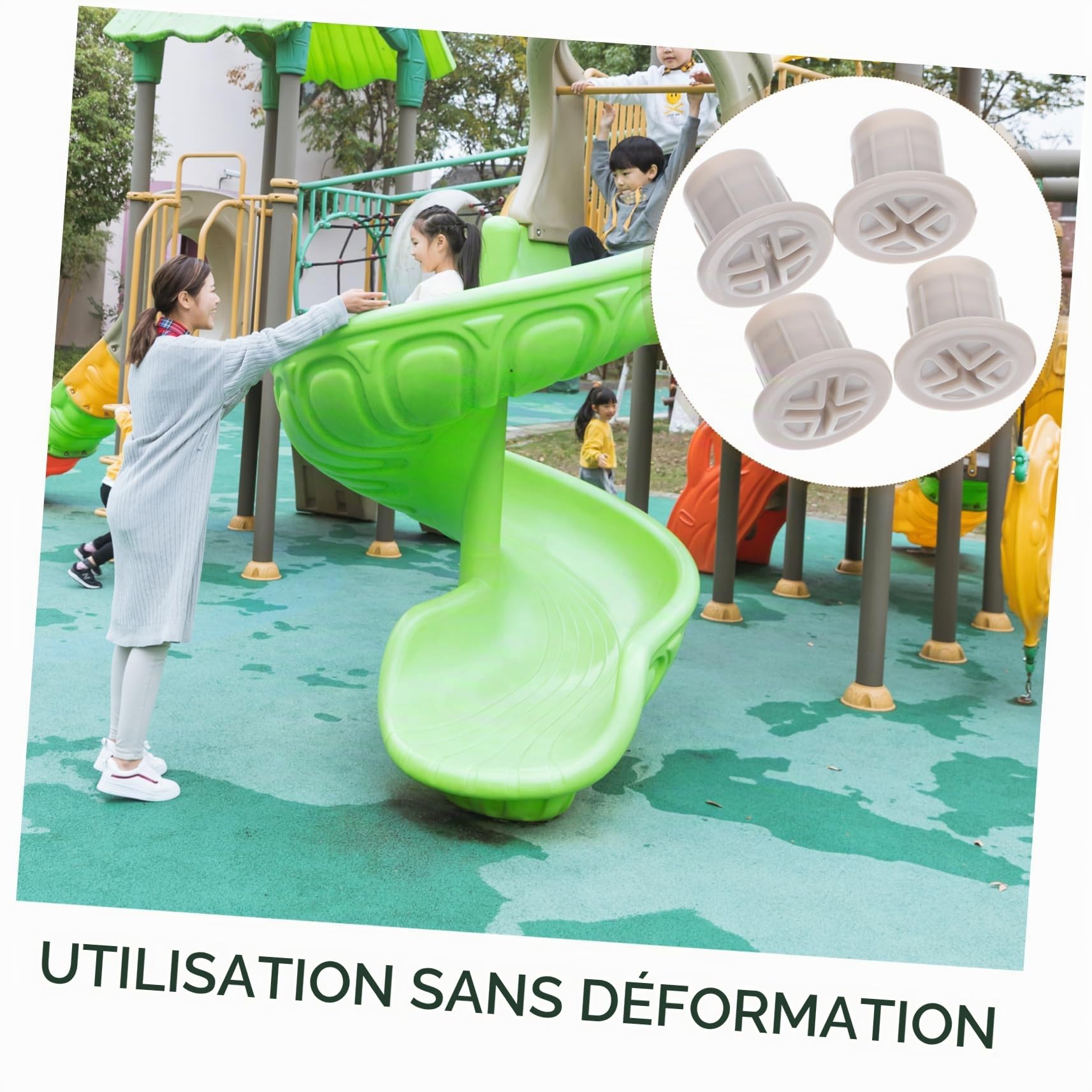4pièces Bouchons à Vis Plastique pour De Jeu De Rechange pour Bouchon De Toboggan Accessoire De Fixation pour Garçon Fille