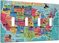 Vista 136 de Cubierta de interruptor de luz rosa brillante con purpurina de 1 banda, sin dispositivo, placa de pared en blanco decorativa para adolescentes