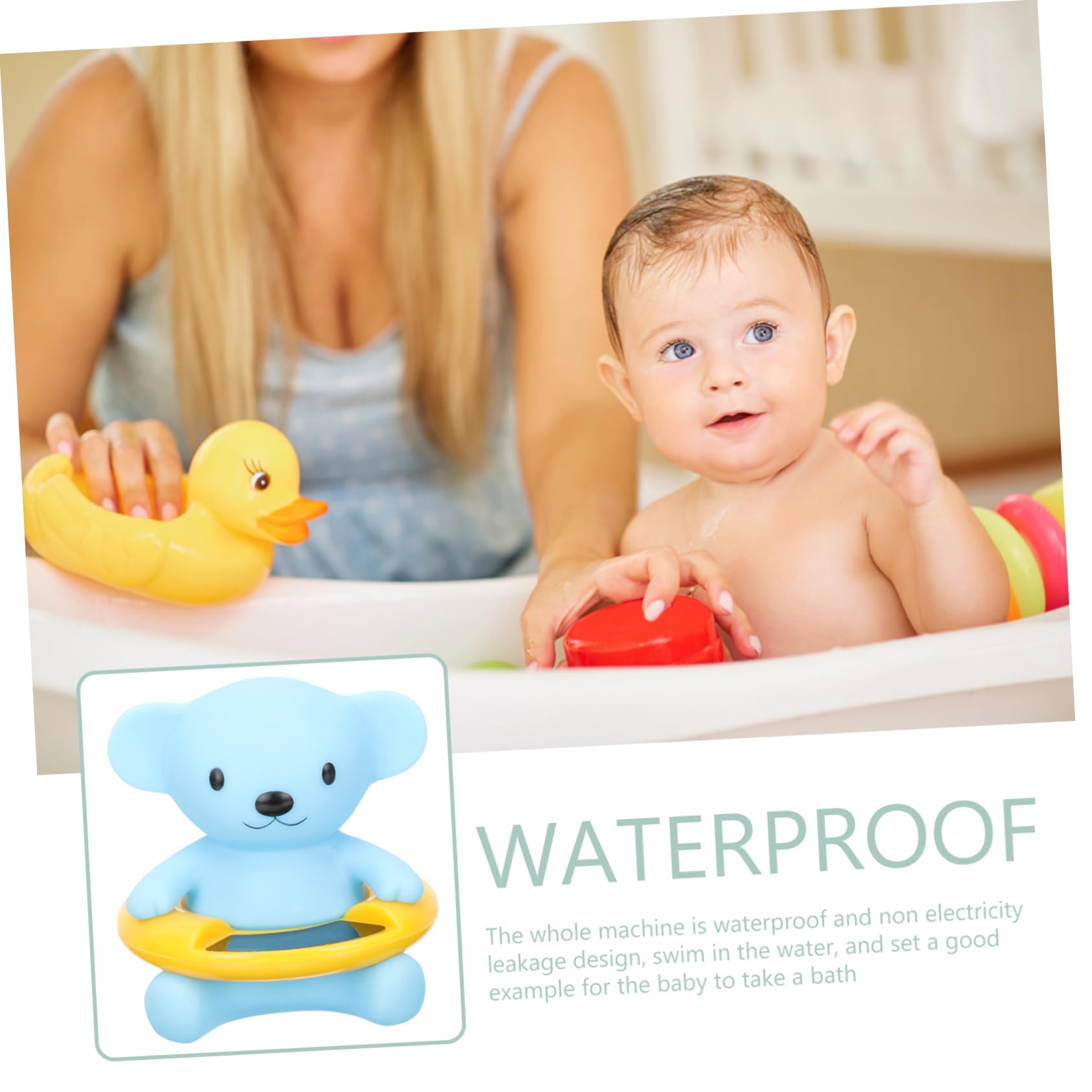 STOBAZA 3pièces Thermomètre Flottant Électronique Pour Garçon Fille Mesure De Température De Bain Piscine Affichage Numérique Et Sécurité Pour Peau Délicate Des Garçon Fille