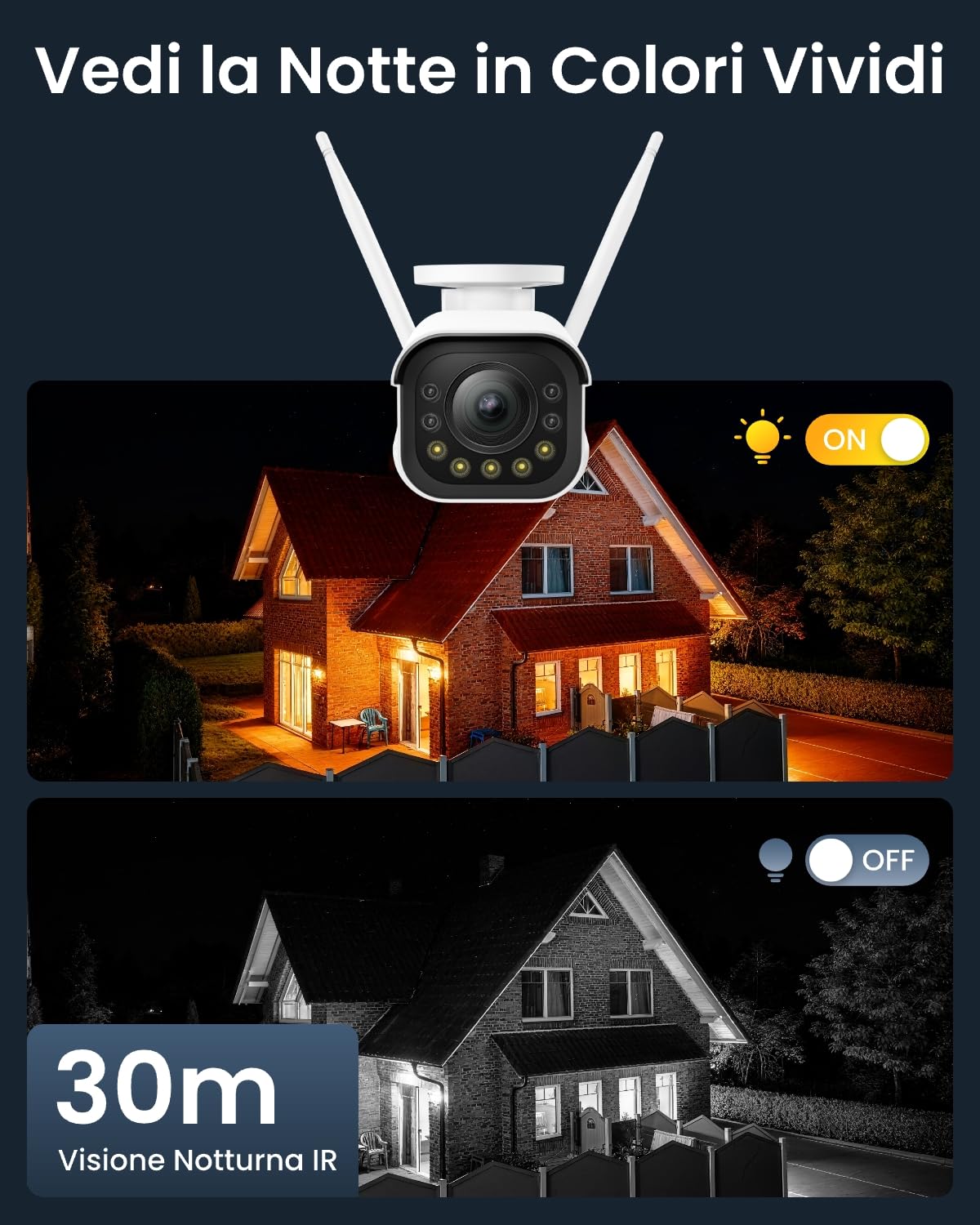 Reolink 8MP Telecamera WiFi Esterno con 5X Zoom Ottico RLC-811WA + 8MP Telecamera Wi-Fi Esterno RLC-810WA, Rilevamento di Persona/Veicolo/Animale, WiFi 6 Dual-Band, 30m Visione Notturna a Colori