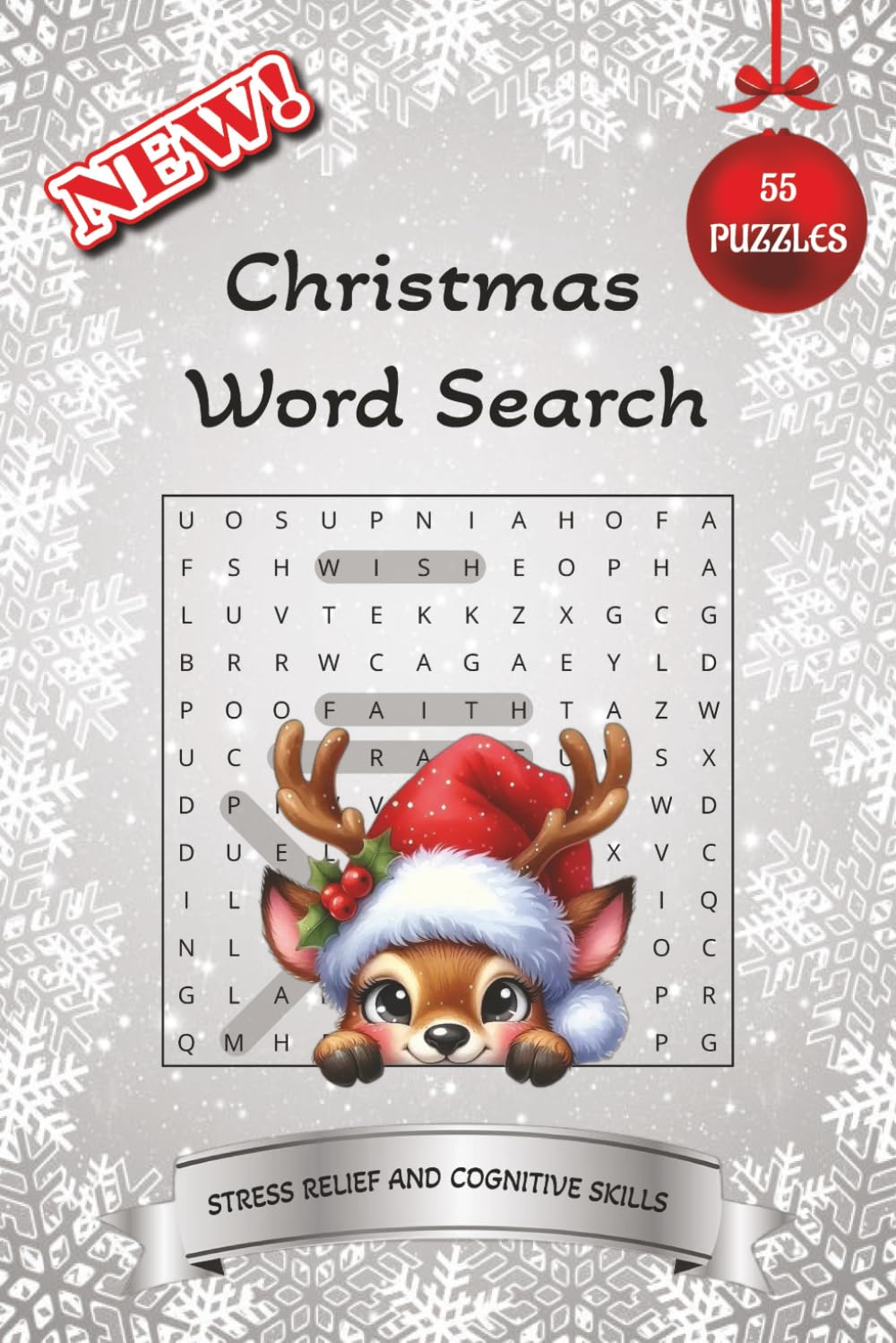 Christmas Word Search: Word Search Puzzle for Adults, Seniors and Teens | 6x9 inches | 110 pages — Stress Relief and Cognitive Skills