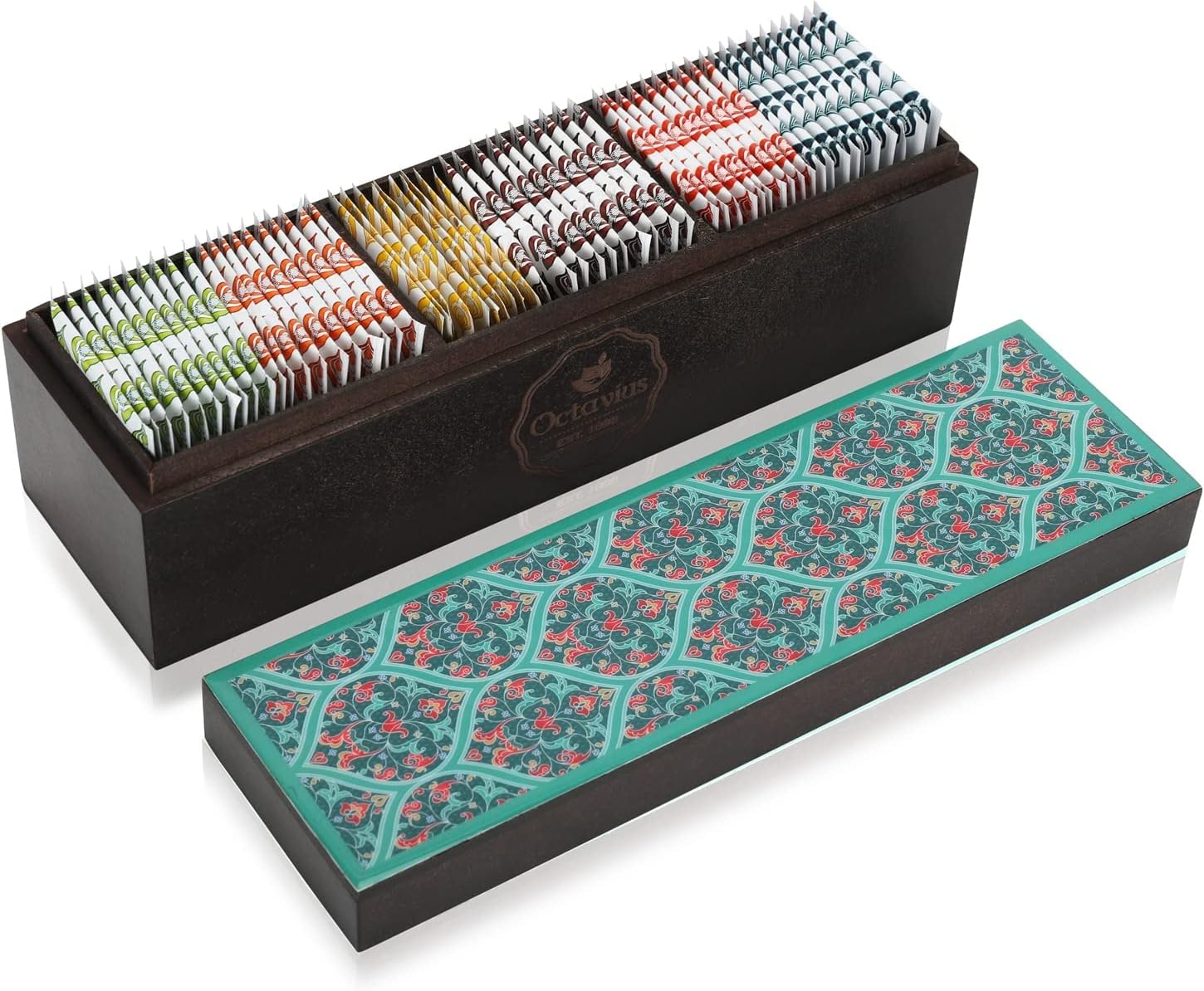 Octavius Assorted Tea Bag Sampler Gift Set 6 Tea Flavors 60