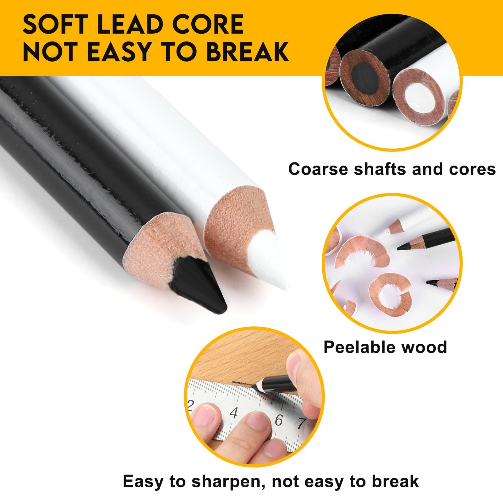 COYUN 6 Pcs Craie Couture, Crayon Couture Tissu Effacable