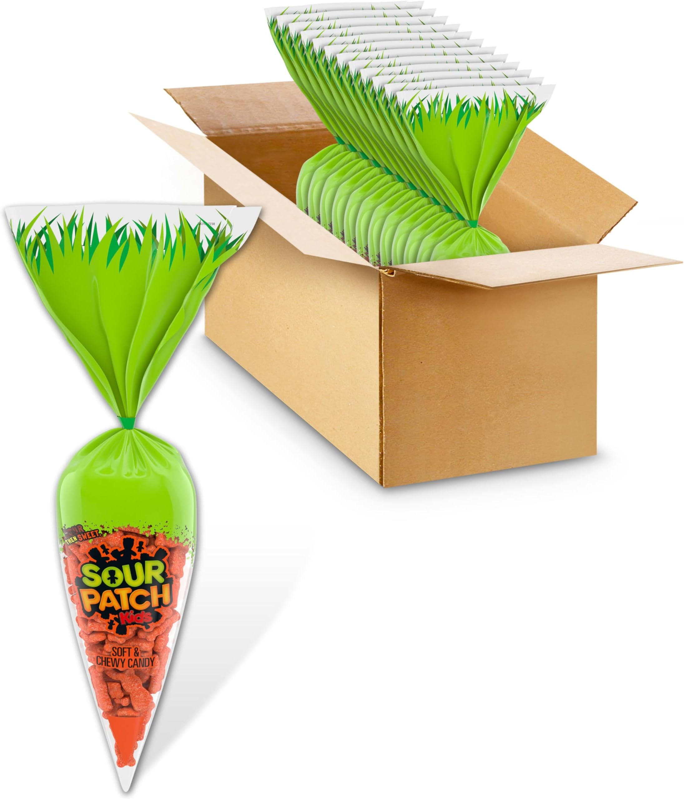 Carrots Soft & Chewy Easter Candy, Bulk Candy, 12 - 5 oz Bags