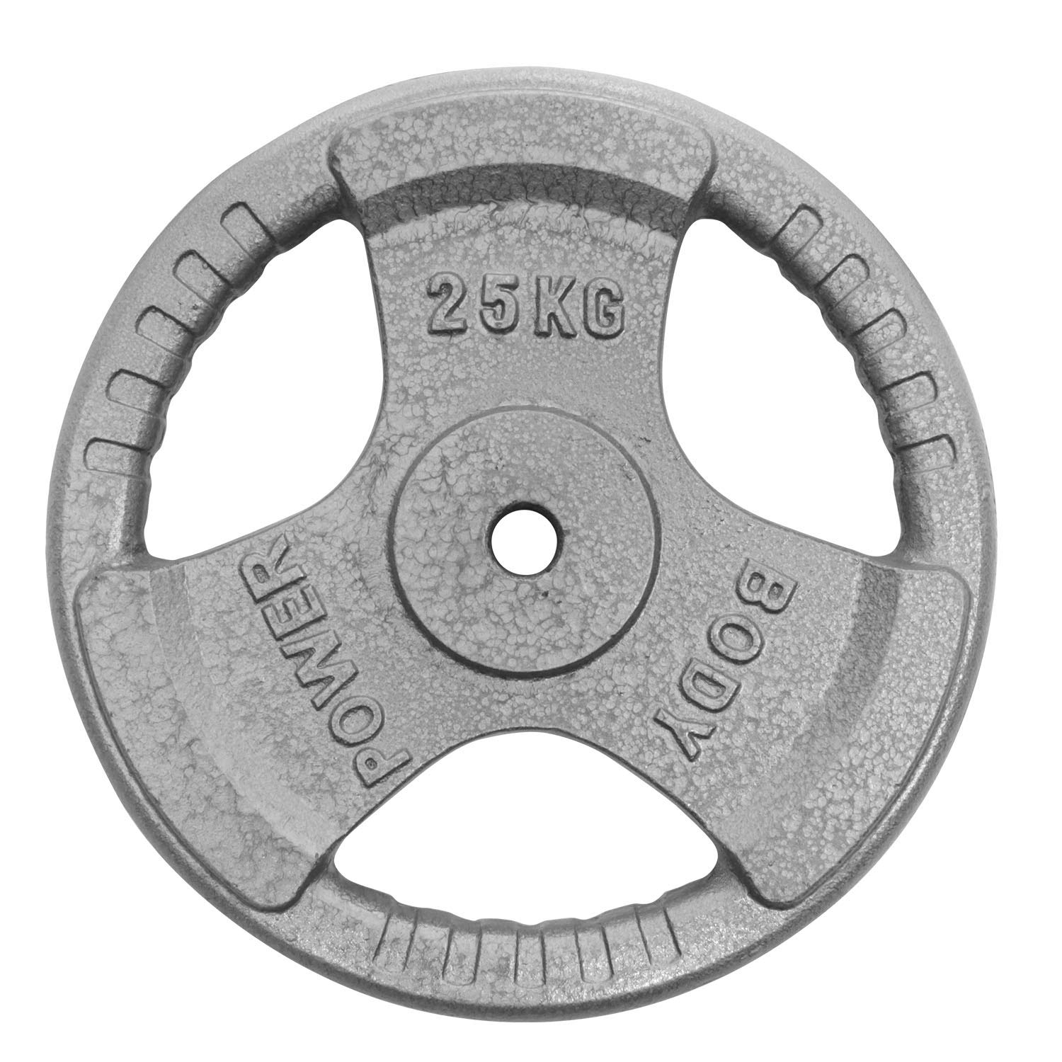 BODYPOWER 25Kg Standard Tri Grip Weight Plates (x2)