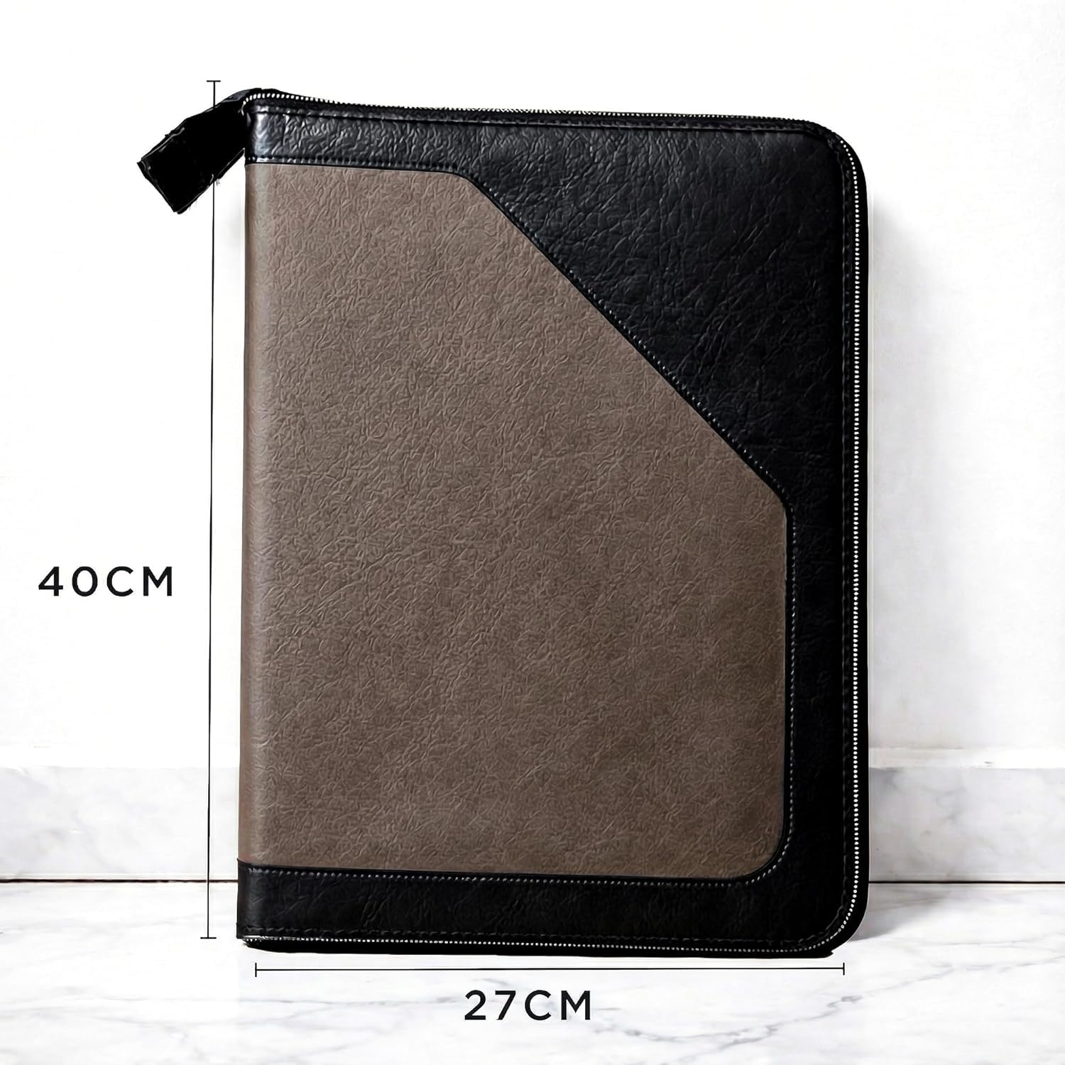 PU Leather 12-Pocket A4 File Organizer Professional Document Holder for Certificates, Legal Documents, Home, Office, Coloured File Folders, Multipurpose, School Use (CO-A4 File-BRWN) 1