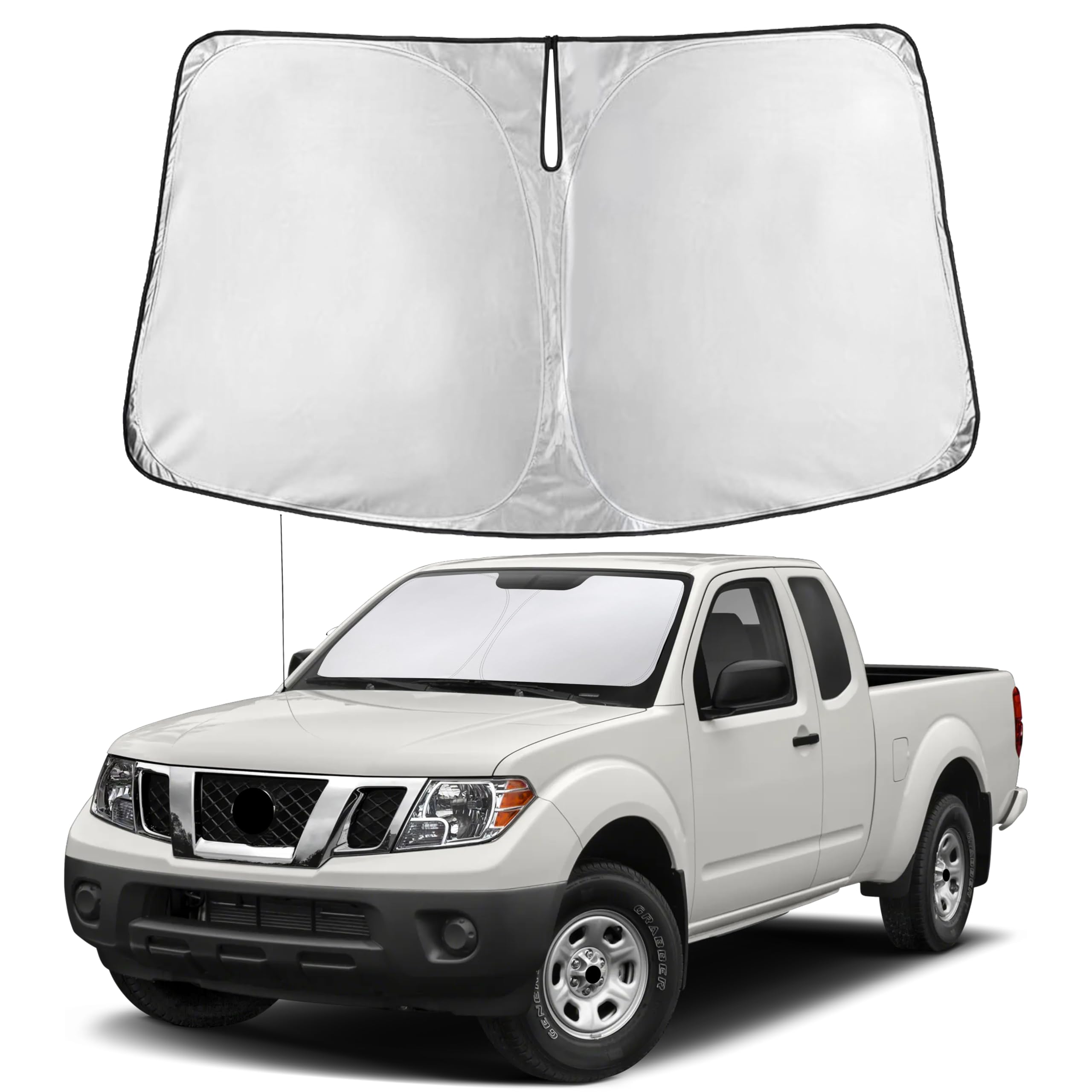 EcoNour Windshield Sunshade Compatible for Nissan Frontier 2006-2020 2021