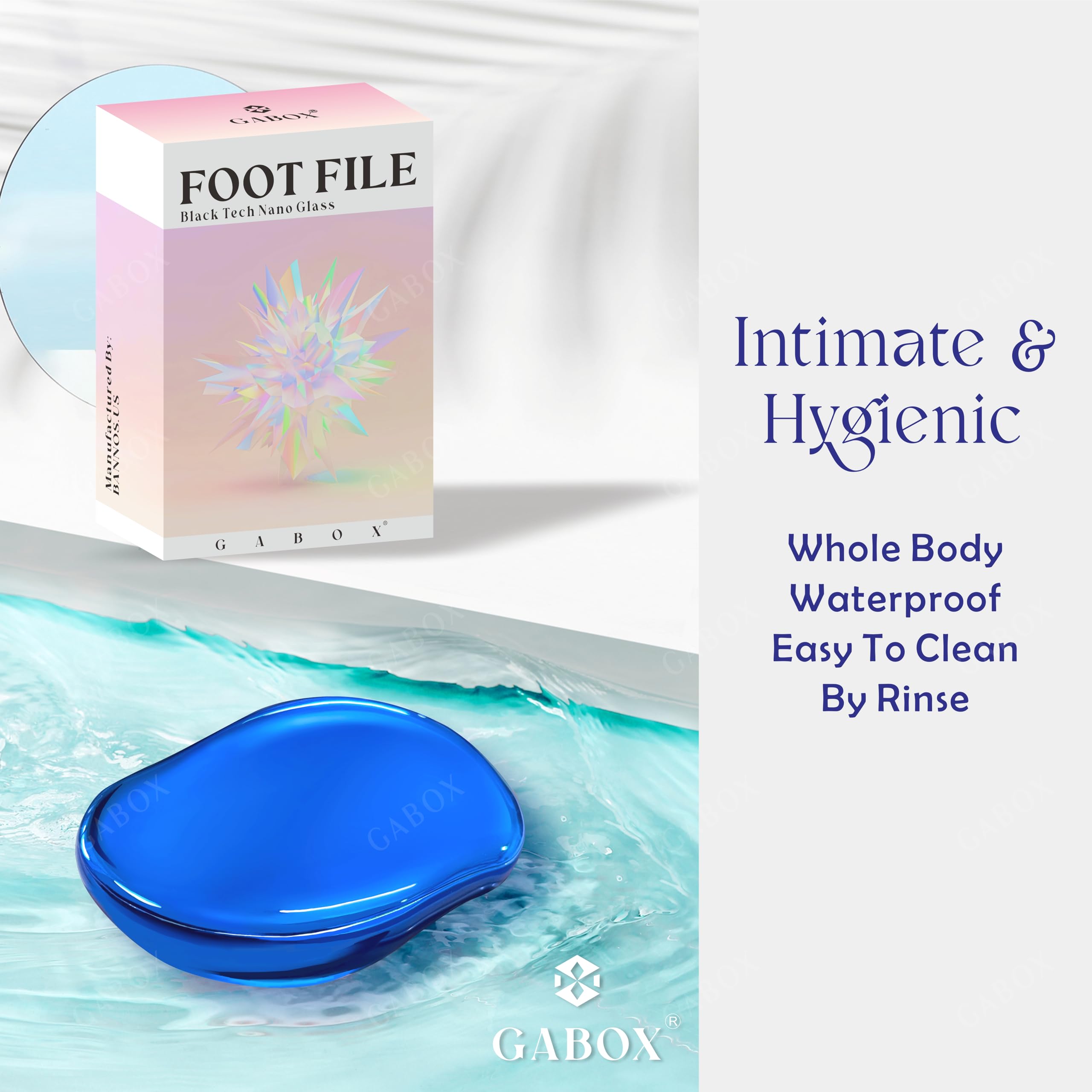 Removedor de callos para pies de piel muerta, raspador de talón de ducha, herramienta de pedicura para hombres y mujeres, spa de pies, azul cristal