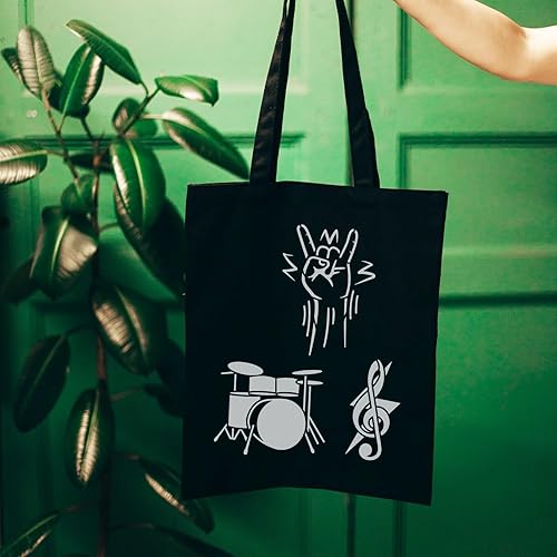 Miniatura 4 de FINGERINSPIRE Plantilla de música de 11.8 x 11.8 pulgadas, rollo de rock, instrumentos musicales, plantilla de pintura para bricolaje, guitarra,