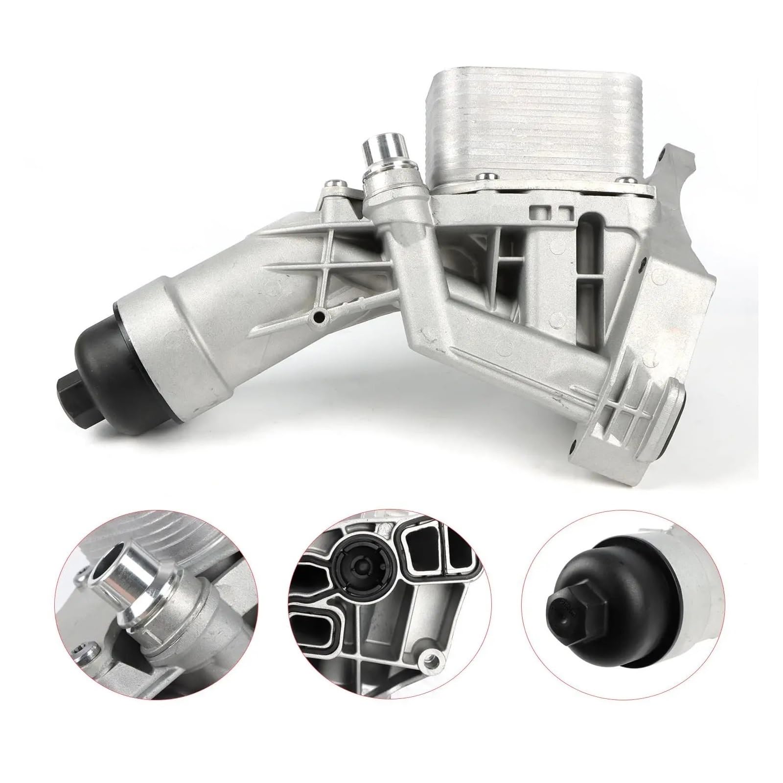 11428586673 11428596283 Carcasa del filtro de aceite del motor del automóvil compatible con BMW 630i 730Li X4 420i 430i 320i 330i 220i 225i 218i 118i