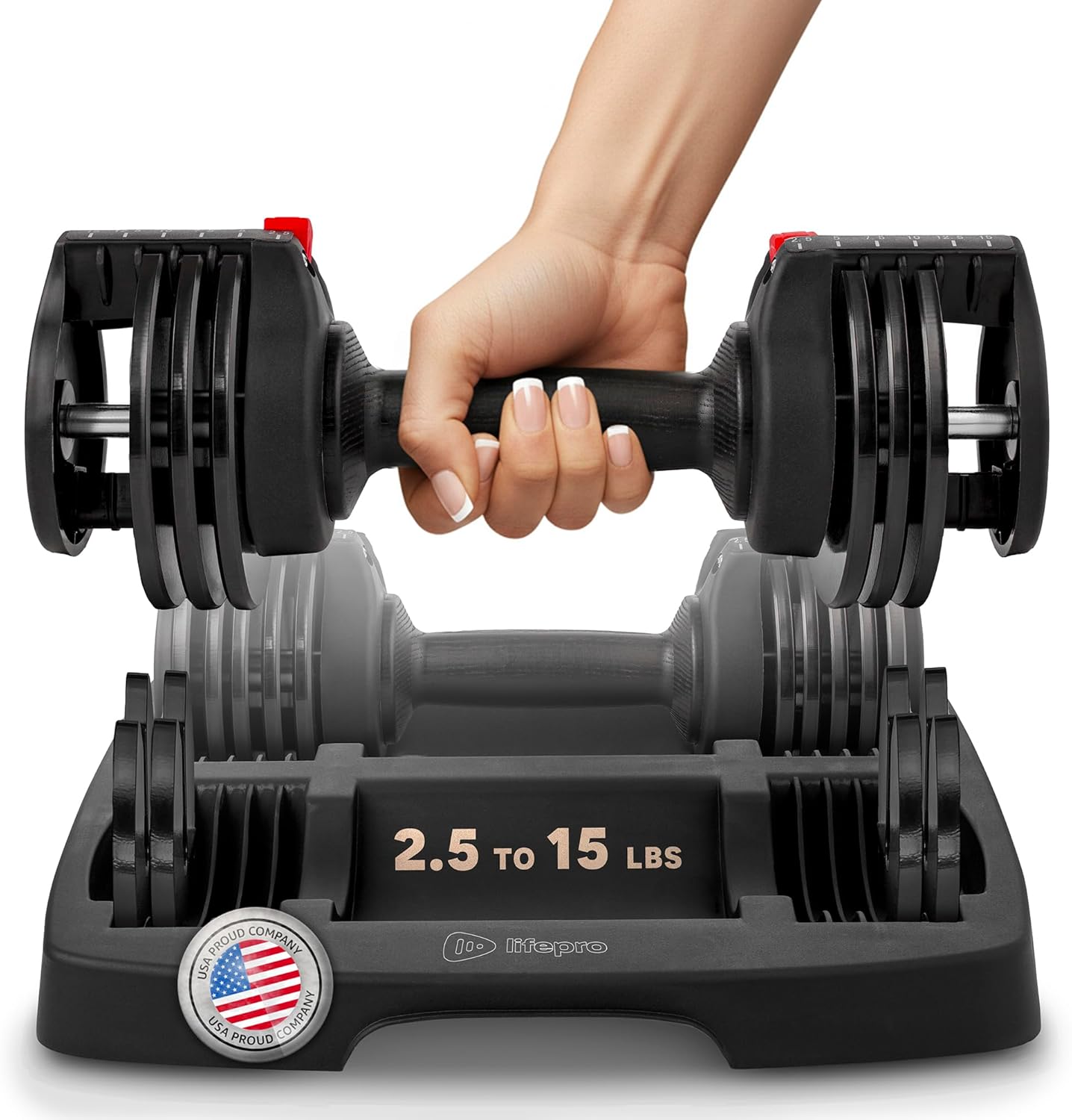 Lifepro Adjustable Dumbbells Set