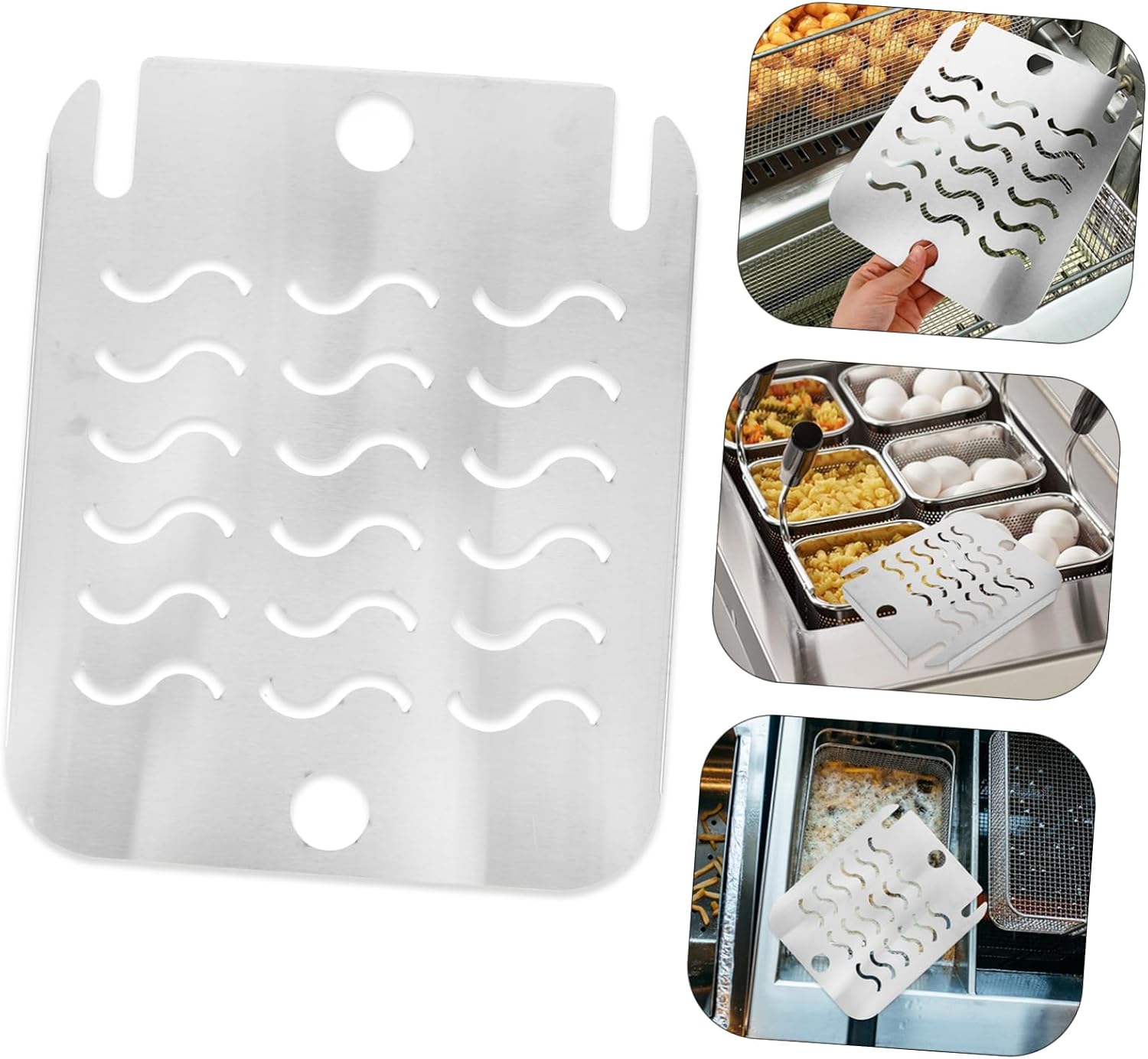 PRETYZOOM Deep Fryer Accessory Stainless Steel Crumb Screen Replacement Easy Clean Multiple Compatibility