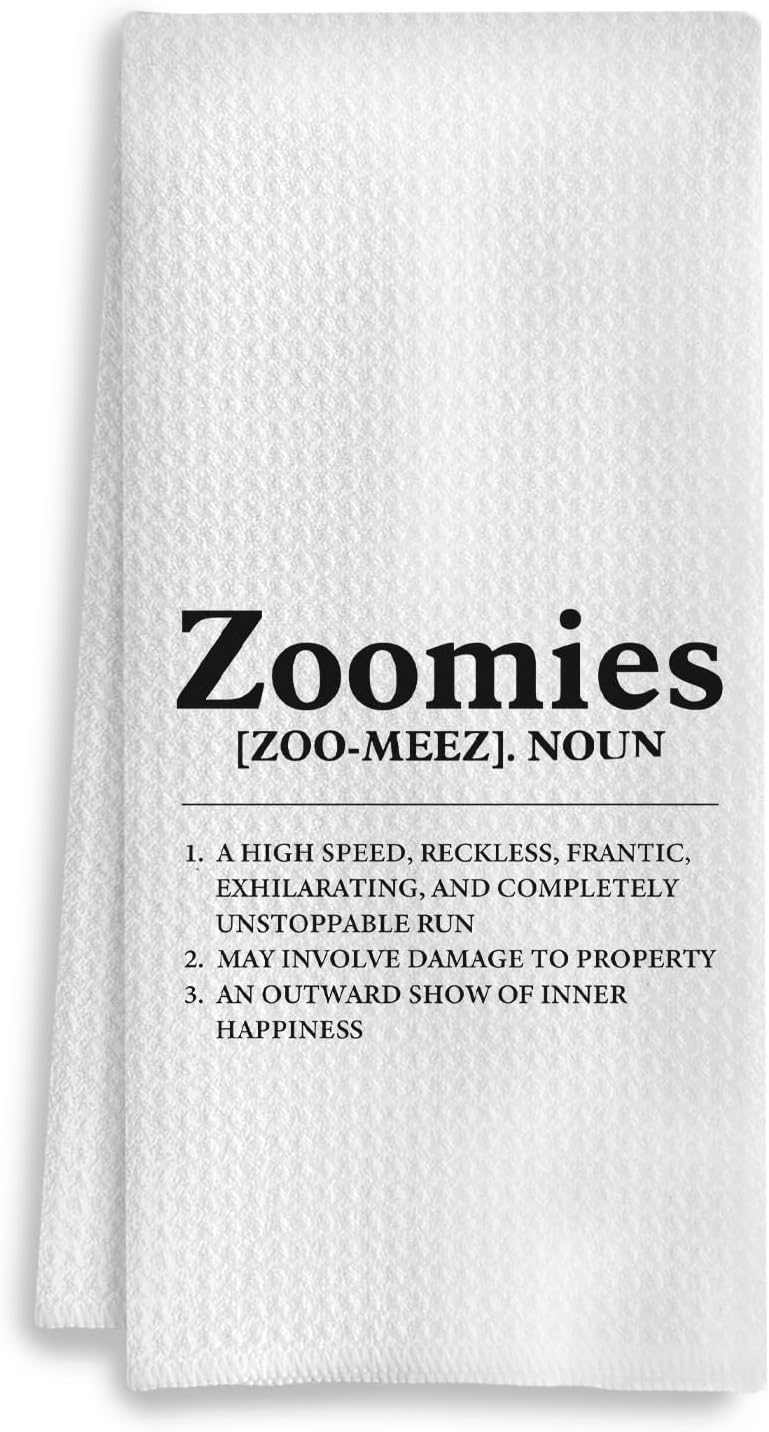amazon-coweb-zoomies-definition-dog-kitchen-towels-dog-mom-gifts