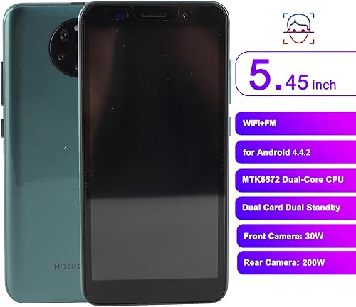 Teléfono inteligente con pantalla HD de 5.45 pulgadas, reconocimiento facial y desbloqueo de huellas dactilares Teléfono Android Tarjeta dual Dual