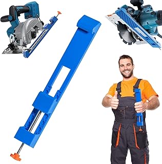Blue Adjustable Circular Saw Milling Positioning Clamp: Enhanced Precision Wood Cutting Guide