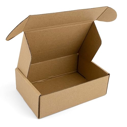 Mat Board Center, caja de correo resistente marrón de 6 x 4 x 2, sobres de regalo para pequeñas empresas, caja de embalaje de envío, 26 paquetes