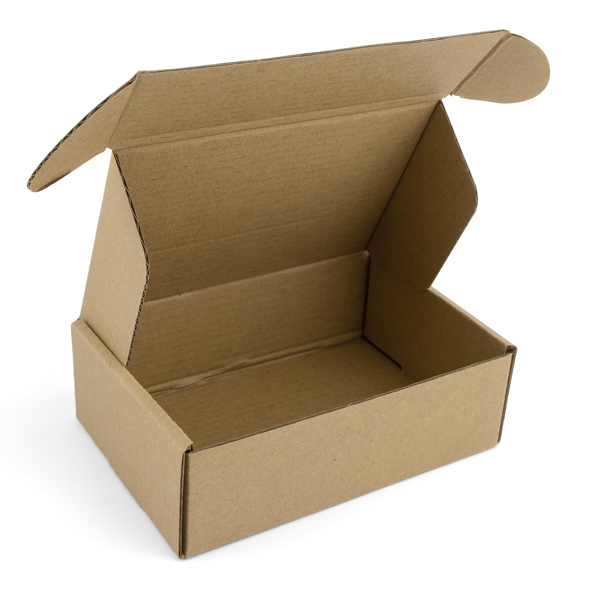 Mat Board Center, 6x4x2 Brown Sturdy Mailing Box, Gift Mailers for Small Business, Shipping Packing Box, 26 Packs