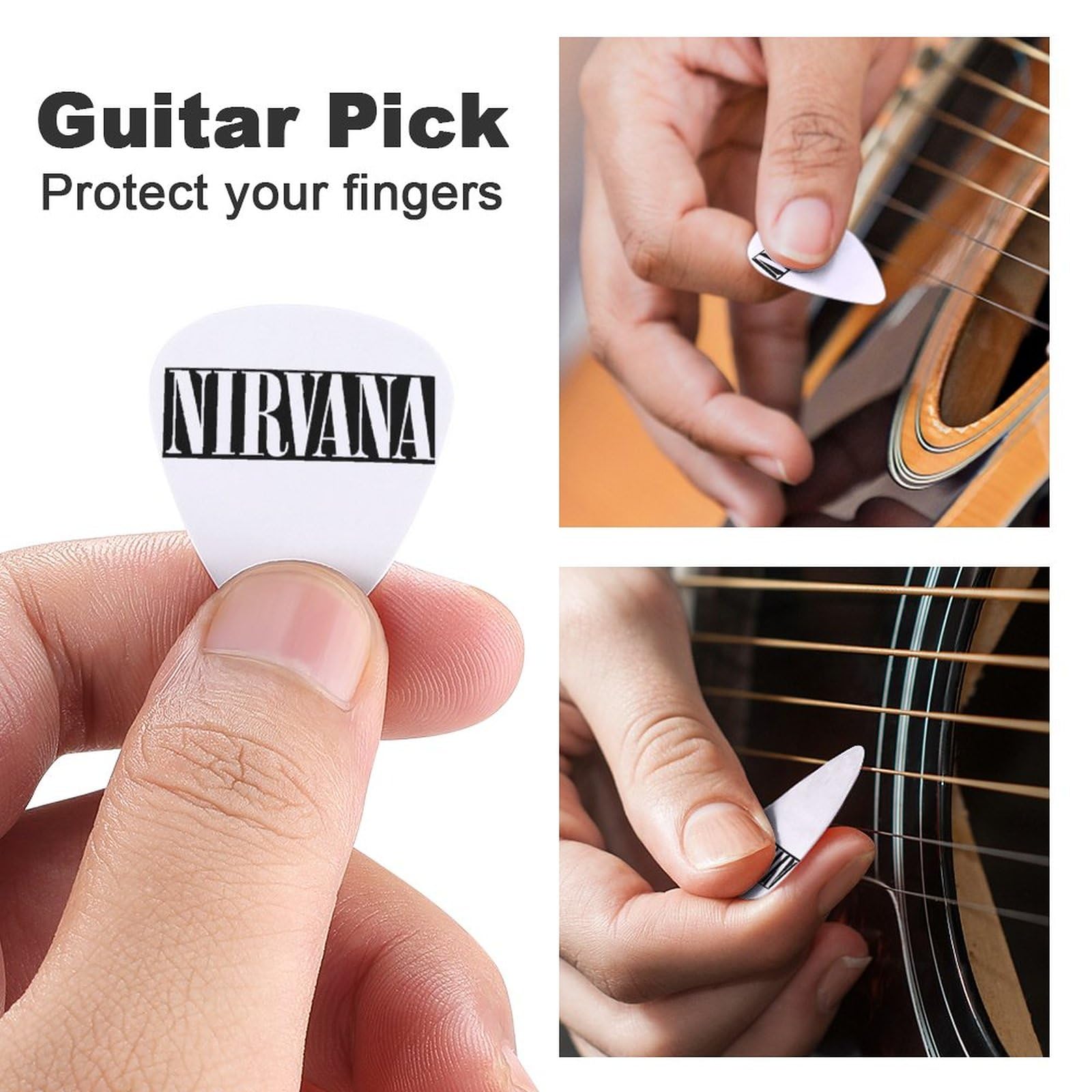 Amazon | Nirvanaニルヴァーナ ギターピック 6枚 ギターアクセサリー