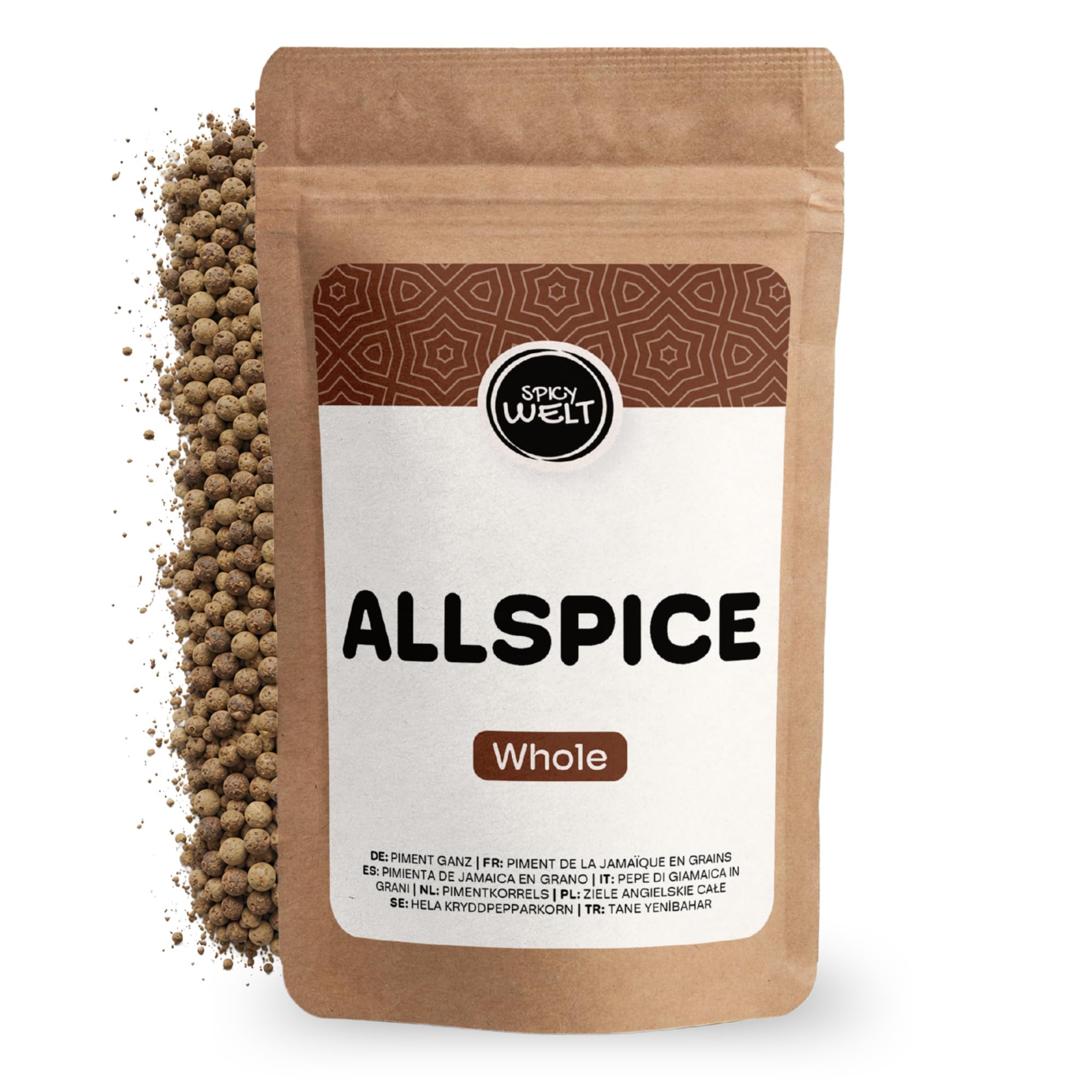 Spicy Welt Ziele Angielskie Całe (250g) – Całe Ziarna do Rosołu, Bigosu, Marynat, Śledzi, Zup & Kiszonek | Korzenne, Ciepłe, Aromatyczne | 100% Naturalne, Bez Dodatków
