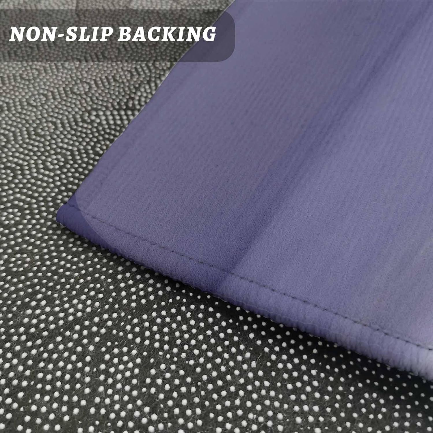 Teamery Kitchen Mats for Floor Gradient Purple Watercolor Washable Non Slip Kitchen Rugs 1PCS, Modern Minimalist Art Absorbent Standing Mats for Sink Bathroom Office Living Room 15.7x47.2in