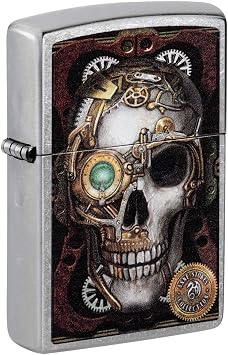 Zippo Lighter Anne Stokes Steam Punk Skull - Street Chrome 81205