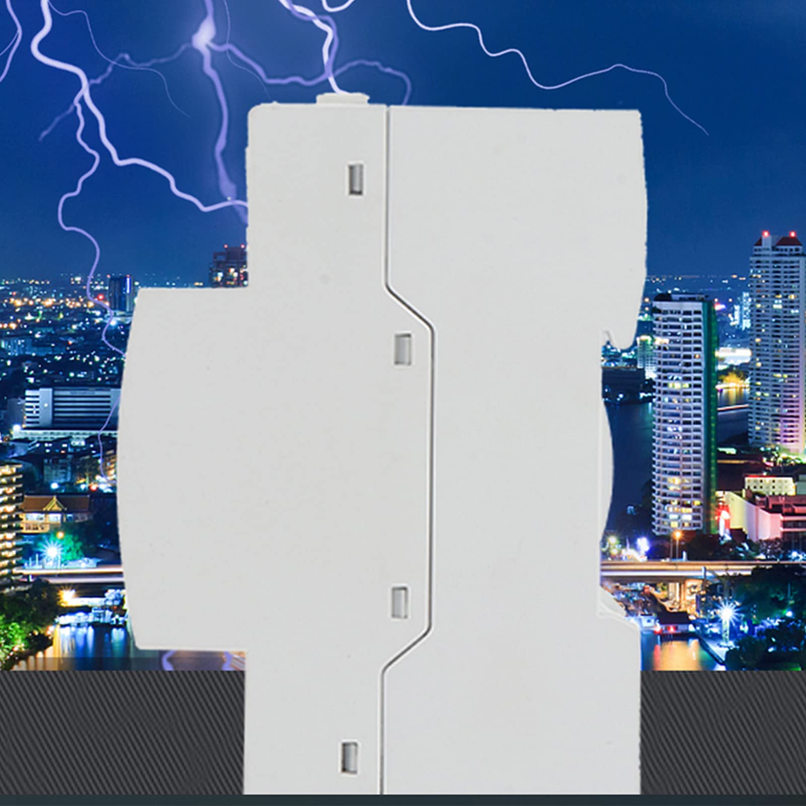 Urządzenie zabezpieczające przed przepięciami Nylon zmniejszający palność, montowany na szynie DIN Elektroniczny moduł ochronny AC385V 50/60HZ dla centrów monitorowania