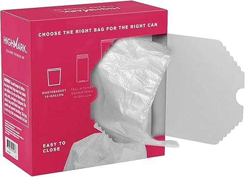 Miniatura 5 de Highmark Bolsas de basura, 10 galones, caja de 160, DP00504