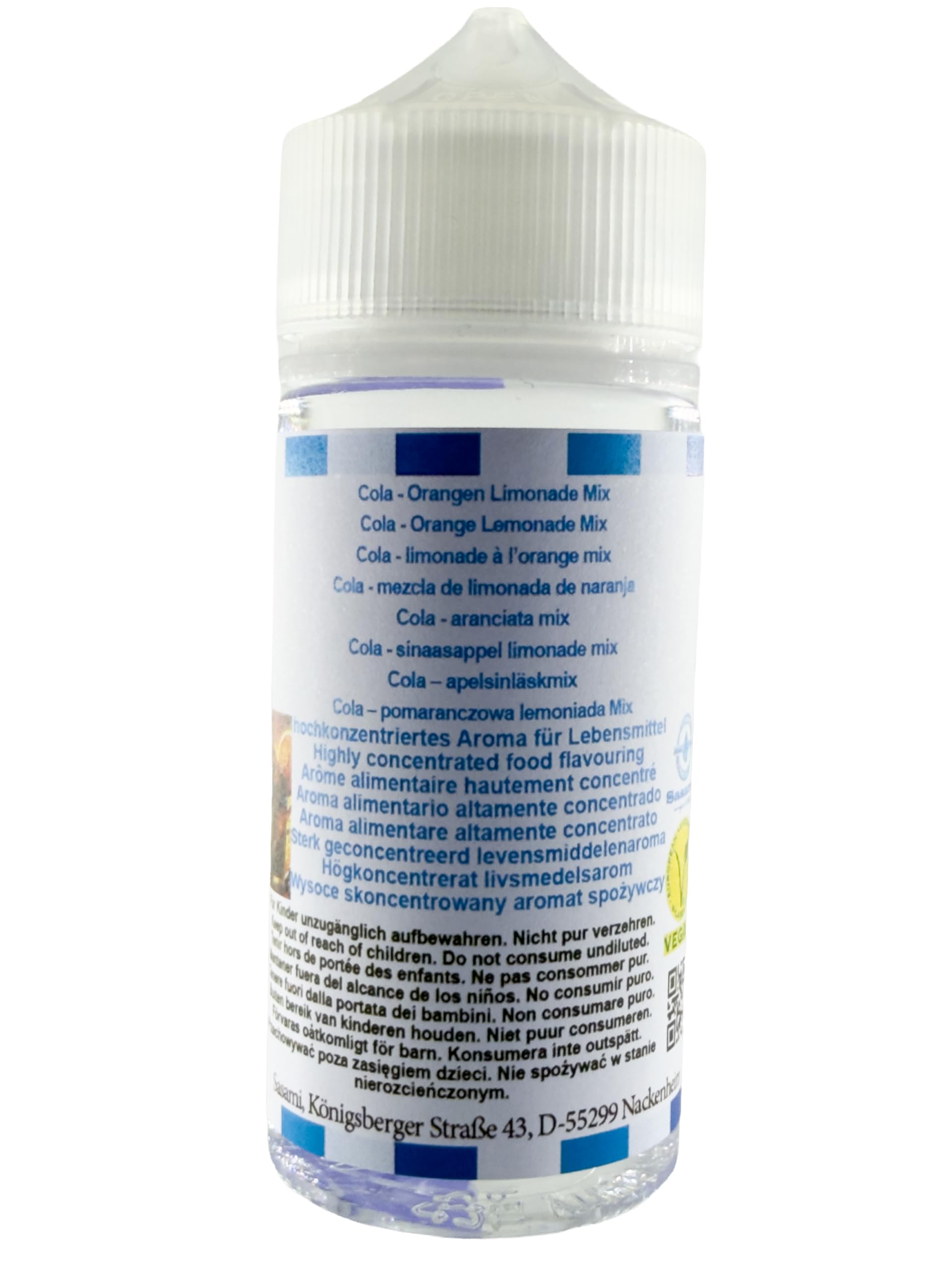 Cola - aranciata mix aroma concentrato - vegano - Sasami - 100ml