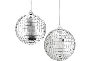 Rocutus 4 Pack Mirrorball Room Decor, Disco Balls for Party or DJ Light Effect