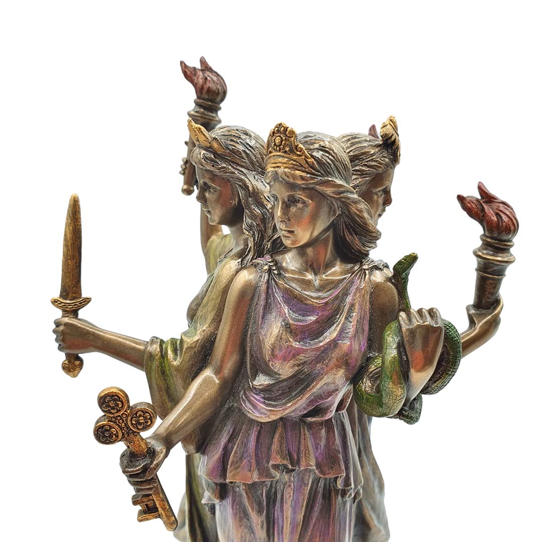 Hbbgdiy Statue D'Hécate 3, 4 X 8, 5 Pouces En Résine, Statue De Déesse