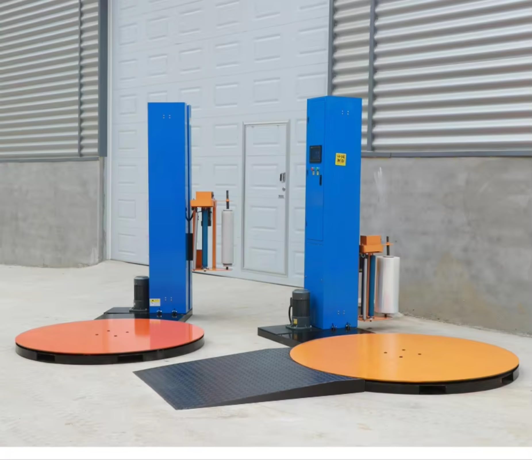 Avvolgitrice automatica per pallet Industriale Heavy Duty Stretch Wrap con 65 "Giradischi, capacità 4000 libbre Attrezzatura per imballaggio logistico per uso magazzino