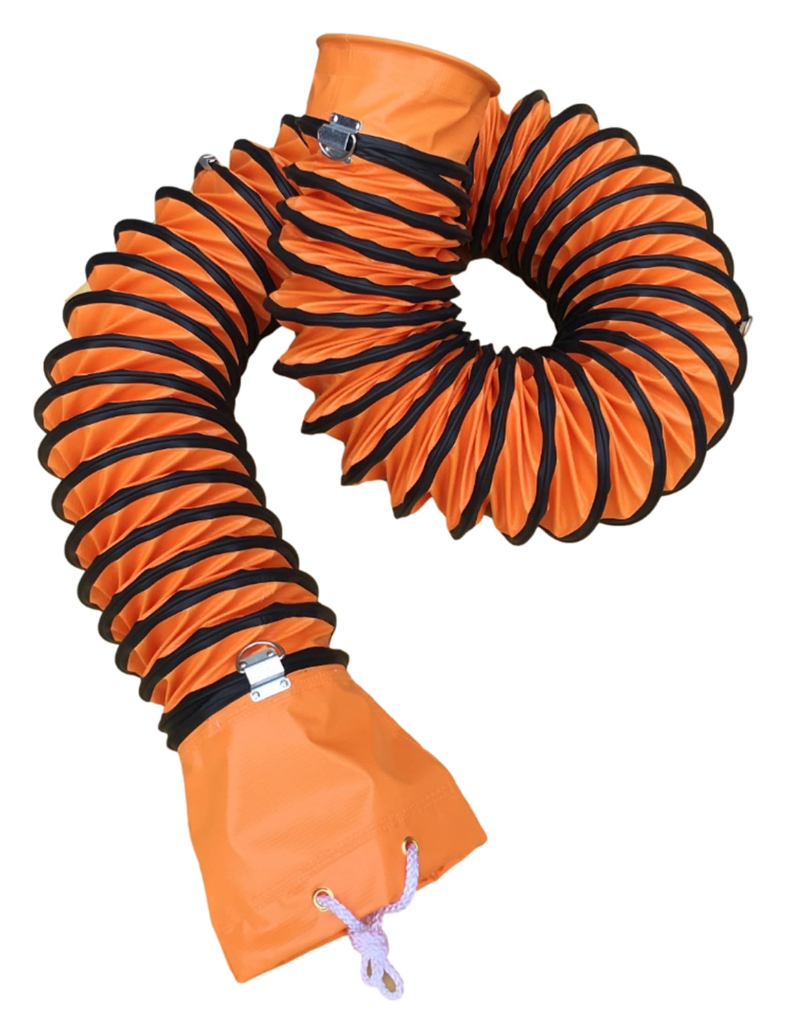 SDCFFC 32FT Ducting Hose 6 Inch PVC Flexible Duct Hosing with Adjustable Rope for Utility Blower Exhaust Fan