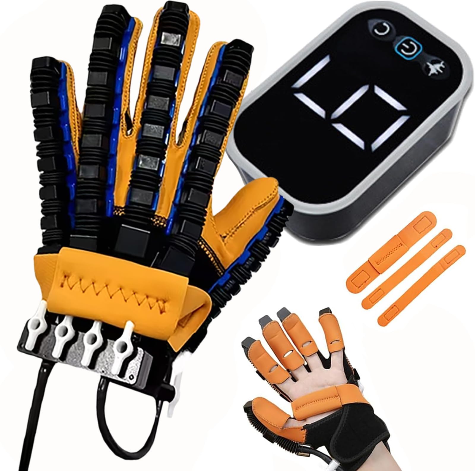 Guantes Robóticos De Rehabilitación para El Hogar, Rehabilitación Robótica De Mano para Accidentes Cerebrovasculares, Guante De Terapia para Dedos, Equipo De Recuperación Left Hand S