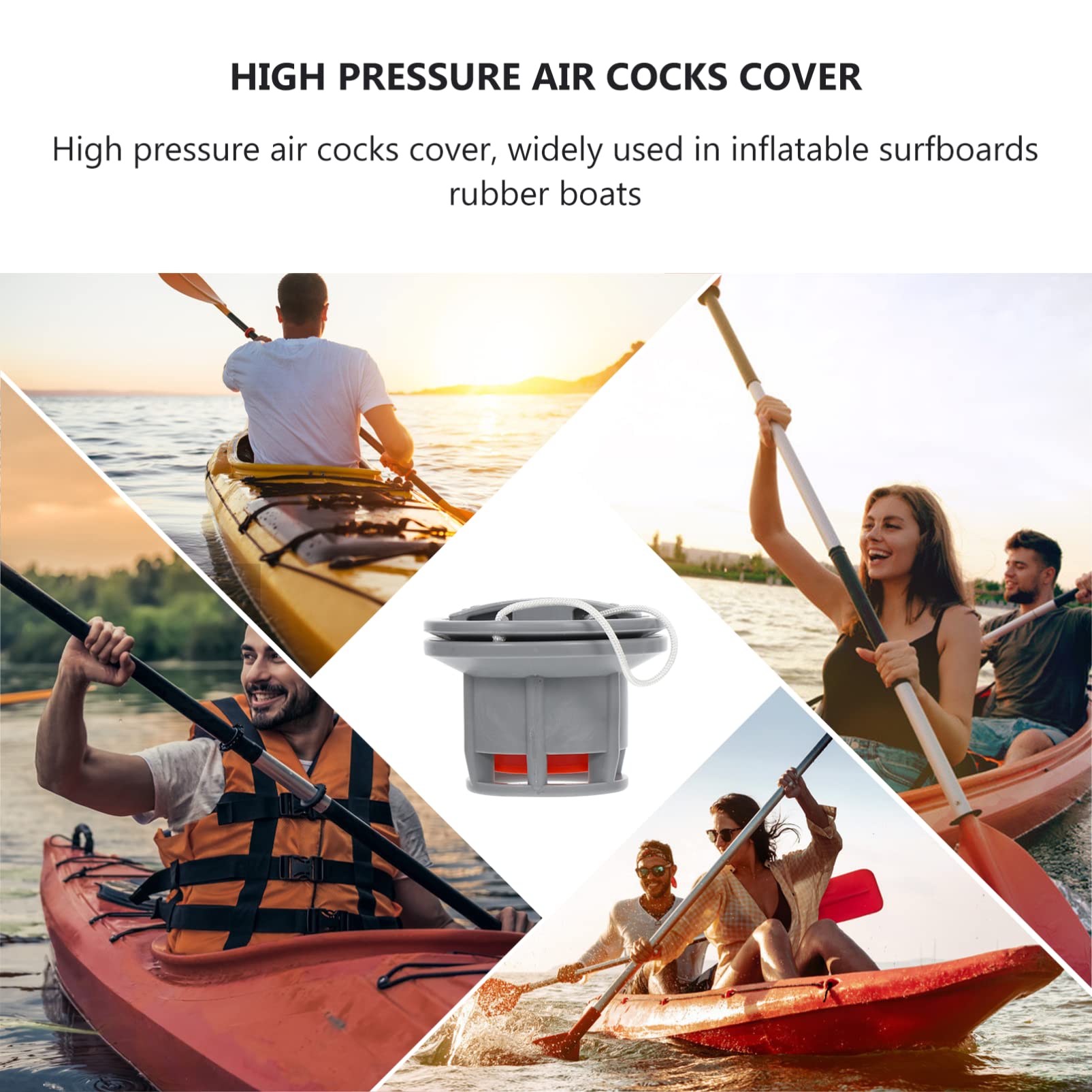 Mipcase Valvola Di Scarico Dell'Aria Per Kayak Accessori Per Barche Gonfiabili Tappi Per Valvole Dell'Aria Per Barche Tubo Flessibile Per Pompa Compressore Galleggiante Per