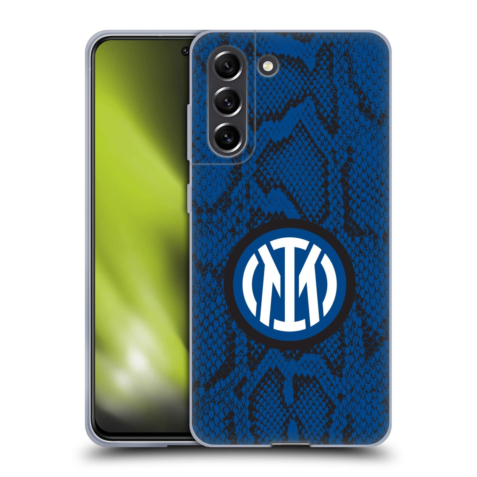 Head Case Designs Licenza Ufficiale Inter Milan Serpente Modelli Custodia Cover in Morbido Gel Compatibile con Samsung Galaxy S21 Fe 5G