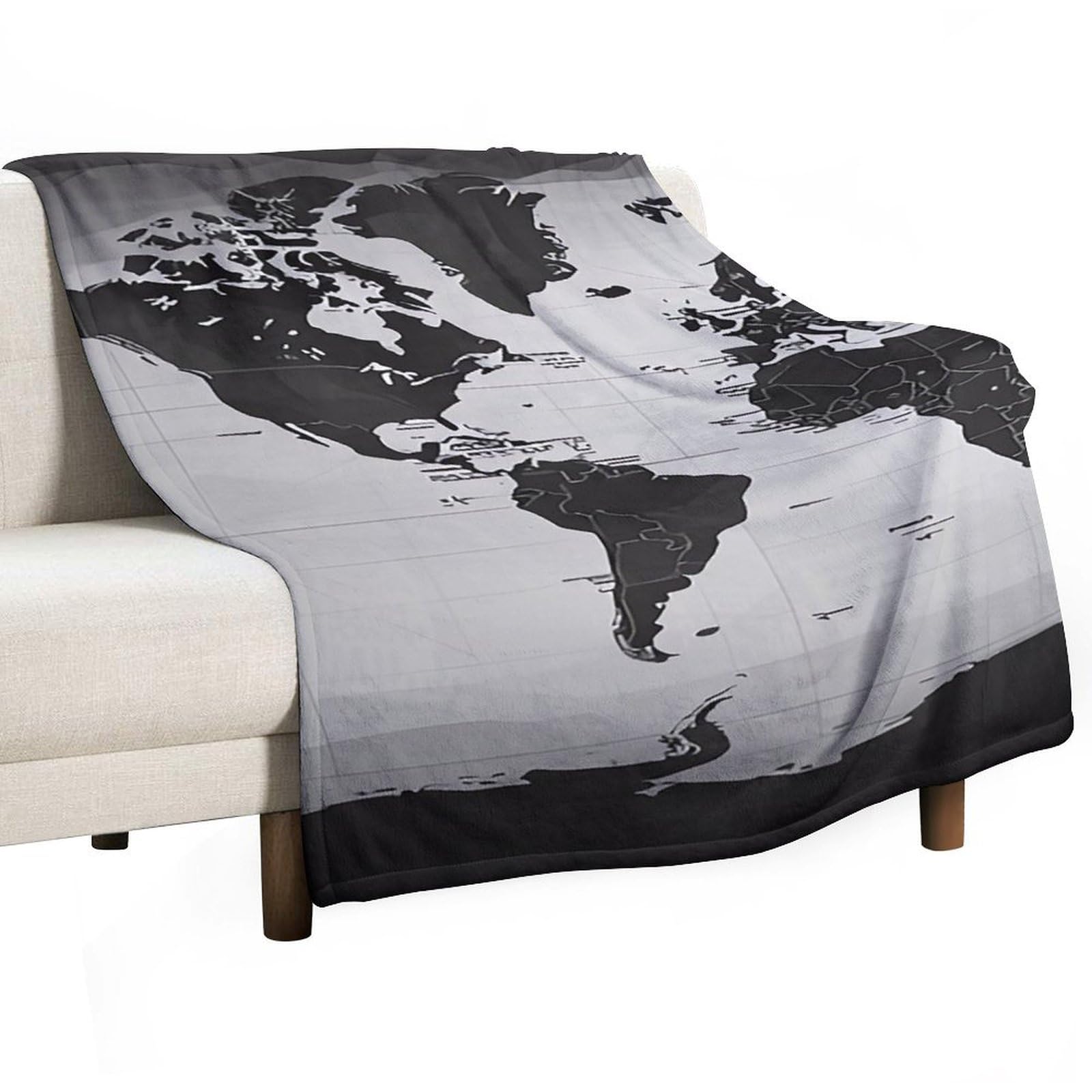 Couverture flanelle confortable pour éliminer le froid sur le canapé