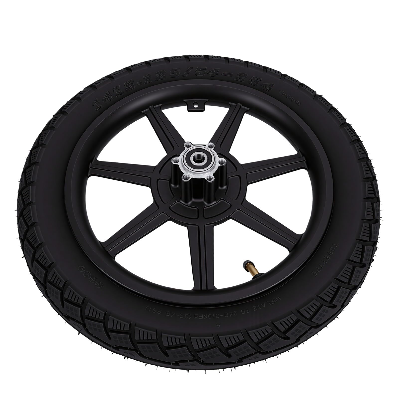 Cerchio Ruota Anteriore, Pneumatico Anteriore 14x2.125 Ricambio Assemblato for Monopattino Elettrico