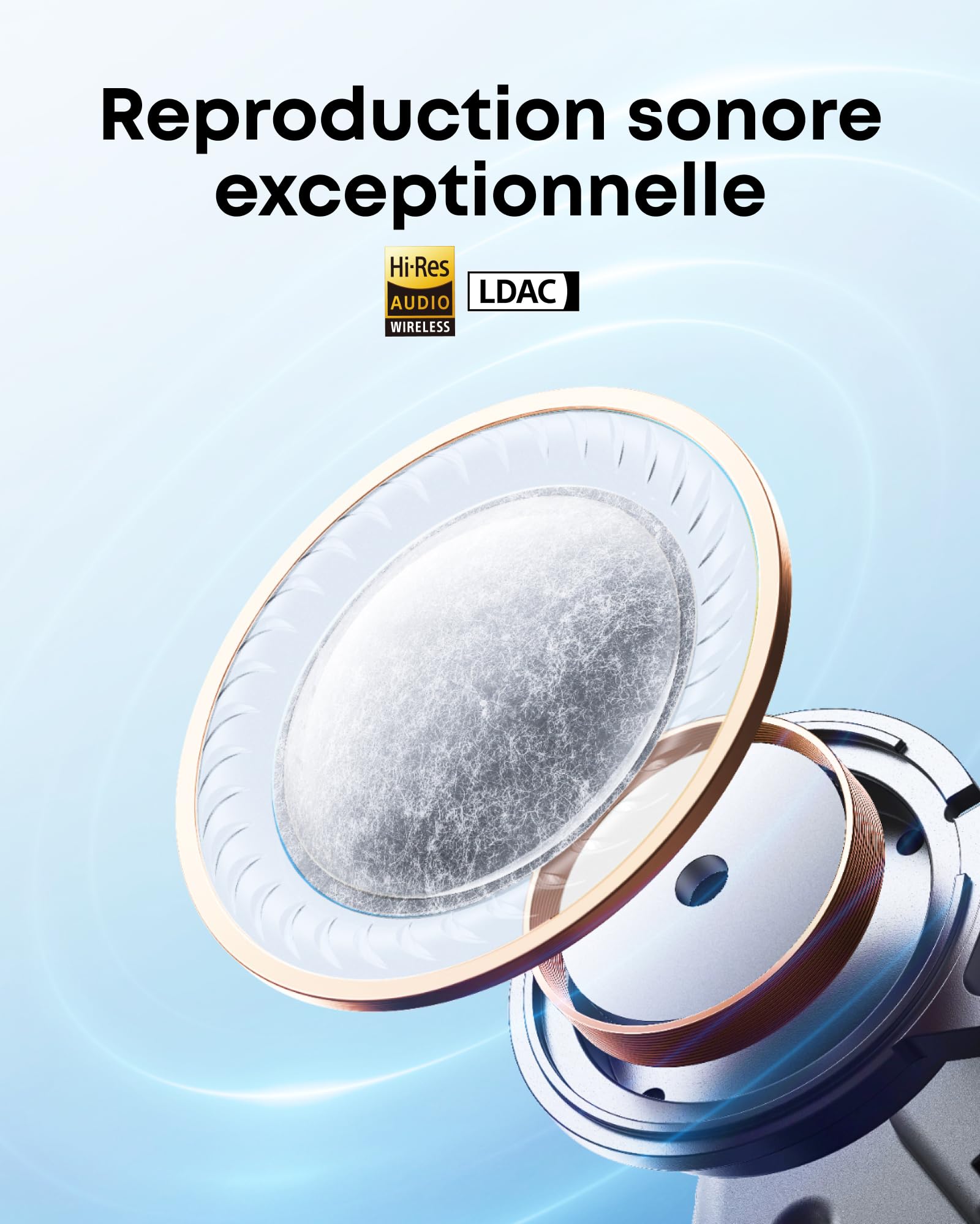 Soundcore Liberty 5 by Anker Écouteurs sans Fil Bluetooth avec Réduction de Bruit ANC, Charge Rapide, Dolby Audio