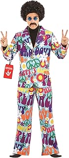 Groovy Mens Hippie Costume, Retro Mens Hippie Costumes for Adults, Groovy Costumes for Men, 60s Suit Men
