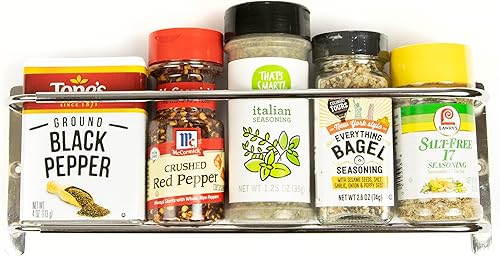 Miniatura 7 de Nifty Solutions Estantes de especias (estante de especias de acero inoxidable puerta/pared)