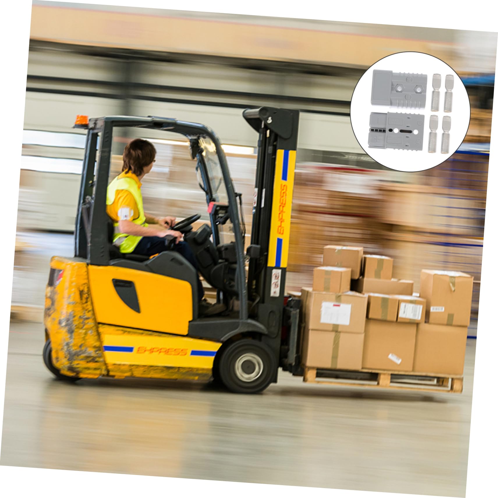 HOLIDYOYO Electric Plug 175a600v Wire Connector Battery Quick Connect High Plugs for Forklifts Car Charging